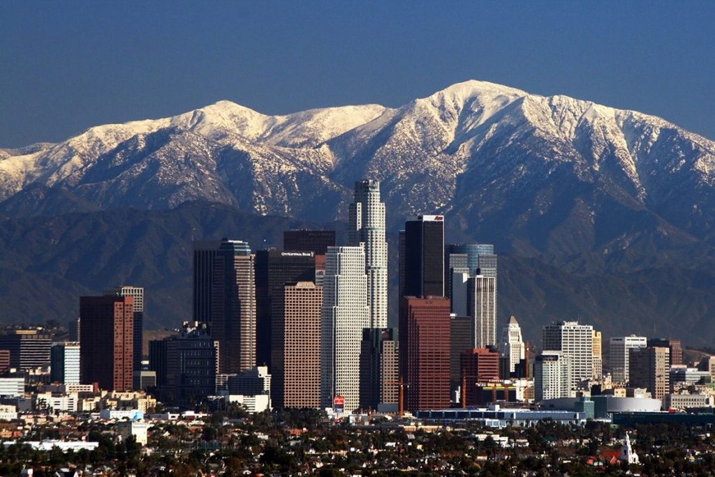 Image of LA Skyline Mountains, Luna and Glushon