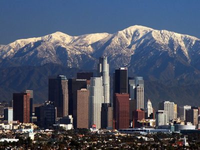 Image of LA Skyline Mountains, Luna and Glushon