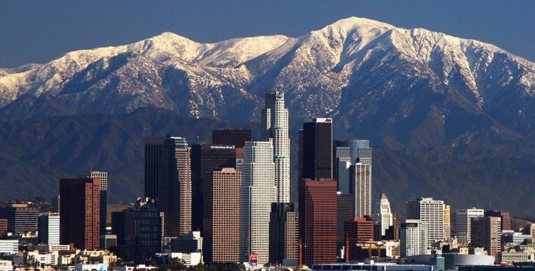 Image of LA Skyline Mountains, Luna and Glushon